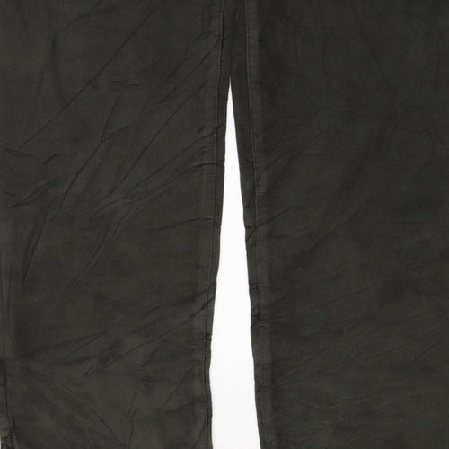 Marks & Spencer Men's Black 32/33 Cotton Straight Chino Trousers