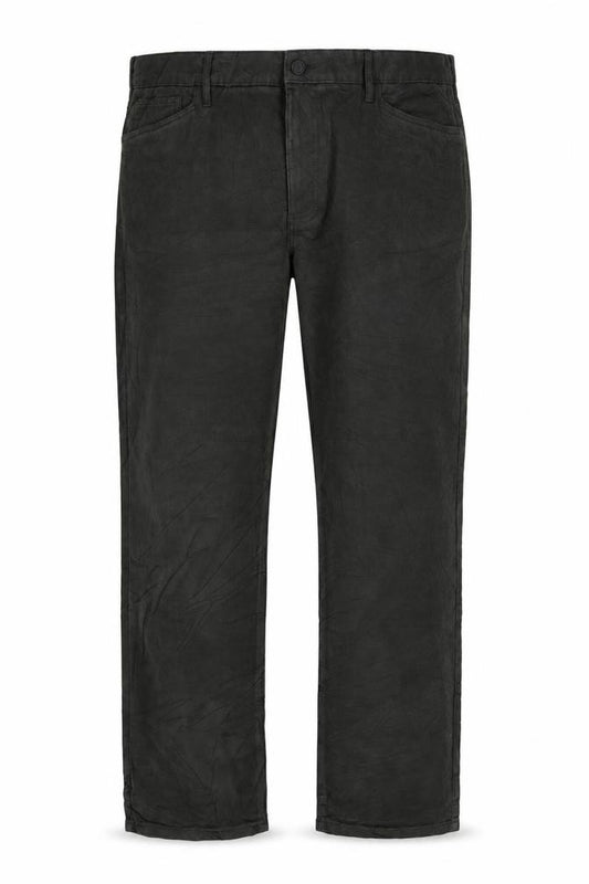 Marks & Spencer Men's Black 32/33 Cotton Straight Chino Trousers