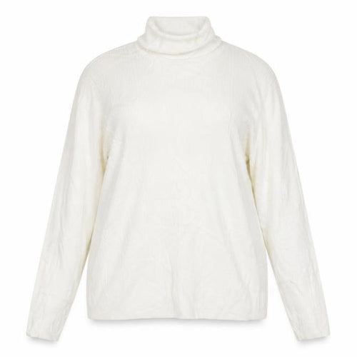 Marks & Spencer Women Ivory Size 20 Roll Neck Rib Knit Jumper
