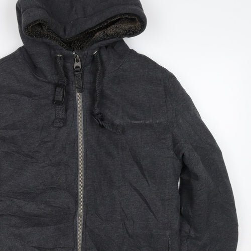 Superdry Men’s Black S Full Zip Sherpa Lined Expedition Hoodie