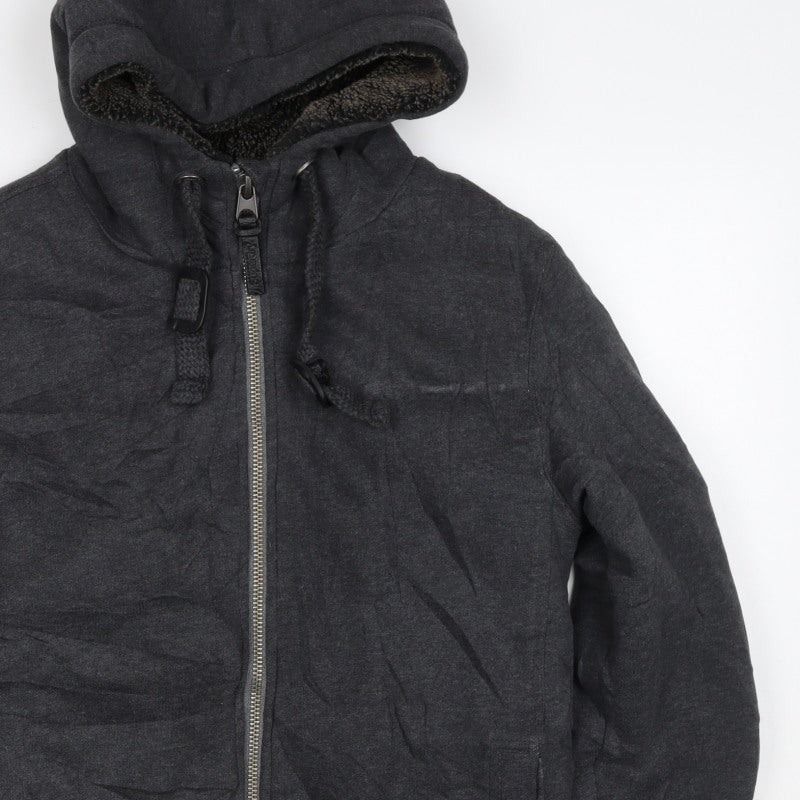 Superdry Men’s Black S Full Zip Sherpa Lined Expedition Hoodie