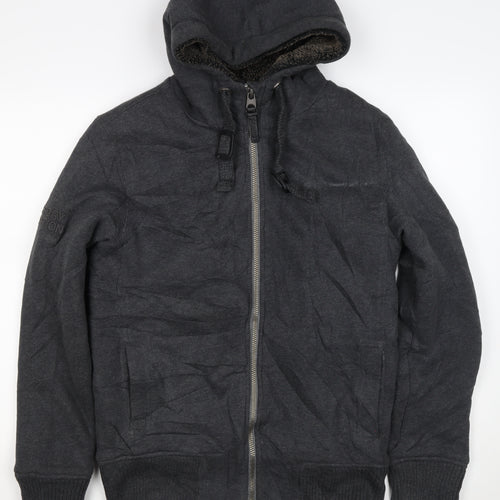 Superdry Men’s Black S Full Zip Sherpa Lined Expedition Hoodie
