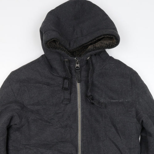 Superdry Men’s Black S Full Zip Sherpa Lined Expedition Hoodie