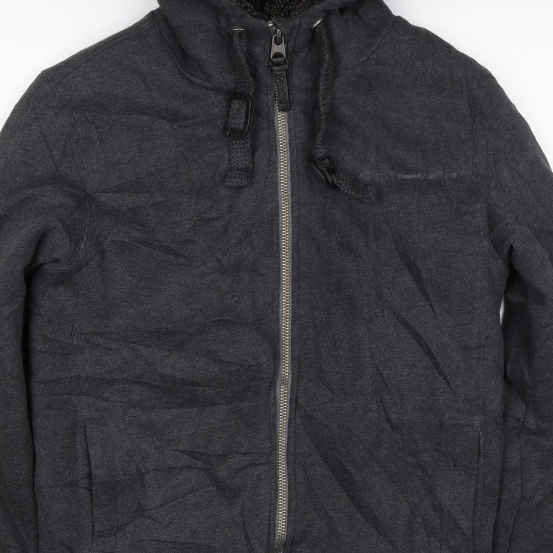 Superdry Men’s Black S Full Zip Sherpa Lined Expedition Hoodie