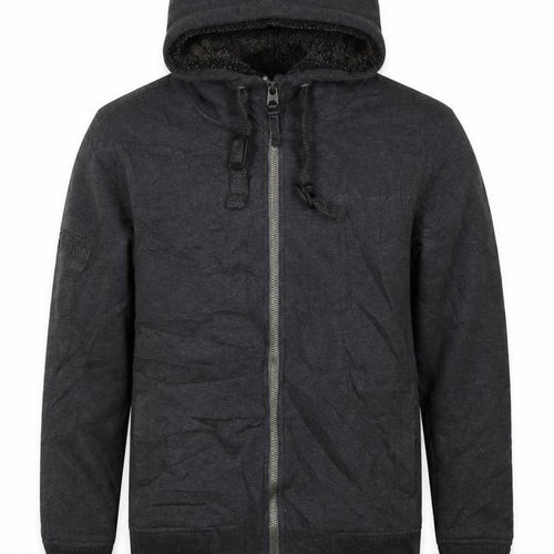 Superdry Men’s Black S Full Zip Sherpa Lined Expedition Hoodie