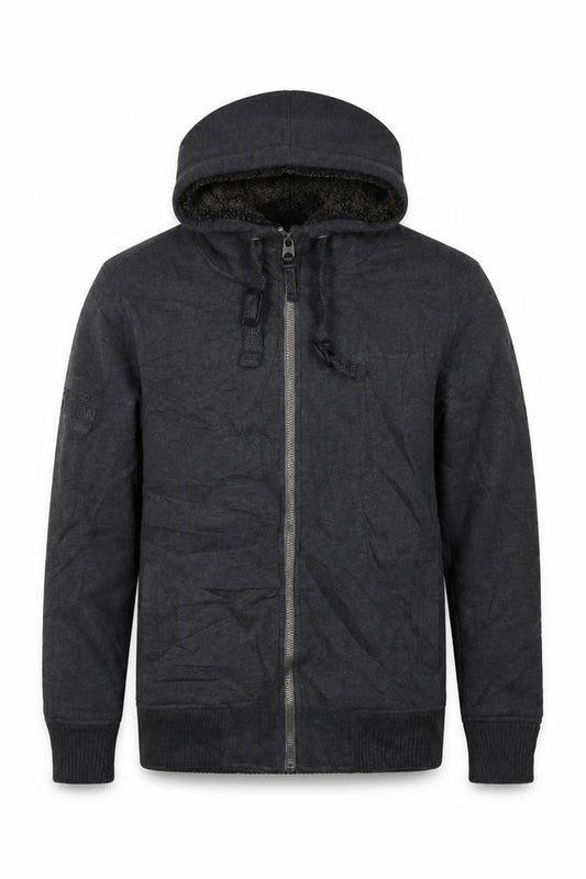 Superdry Men’s Black S Full Zip Sherpa Lined Expedition Hoodie