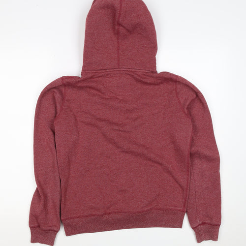 Jack Wills Women’s Red UK 10 Pullover Hoodie Logo Pockets