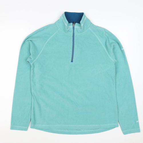 Trespass Women's Blue UK 14 L Half Zip Fleece Pullover Sweatshirt