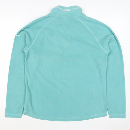 Trespass Women's Blue UK 14 L Half Zip Fleece Pullover Sweatshirt