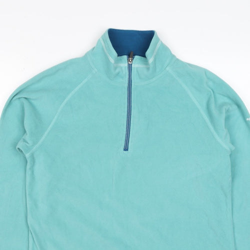 Trespass Women's Blue UK 14 L Half Zip Fleece Pullover Sweatshirt