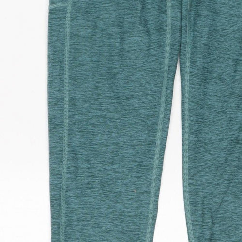 Kirkland Signature Women Green L Athletic Stretch Leggings Gym Yoga