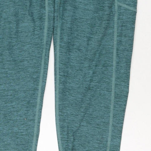 Kirkland Signature Women Green L Athletic Stretch Leggings Gym Yoga