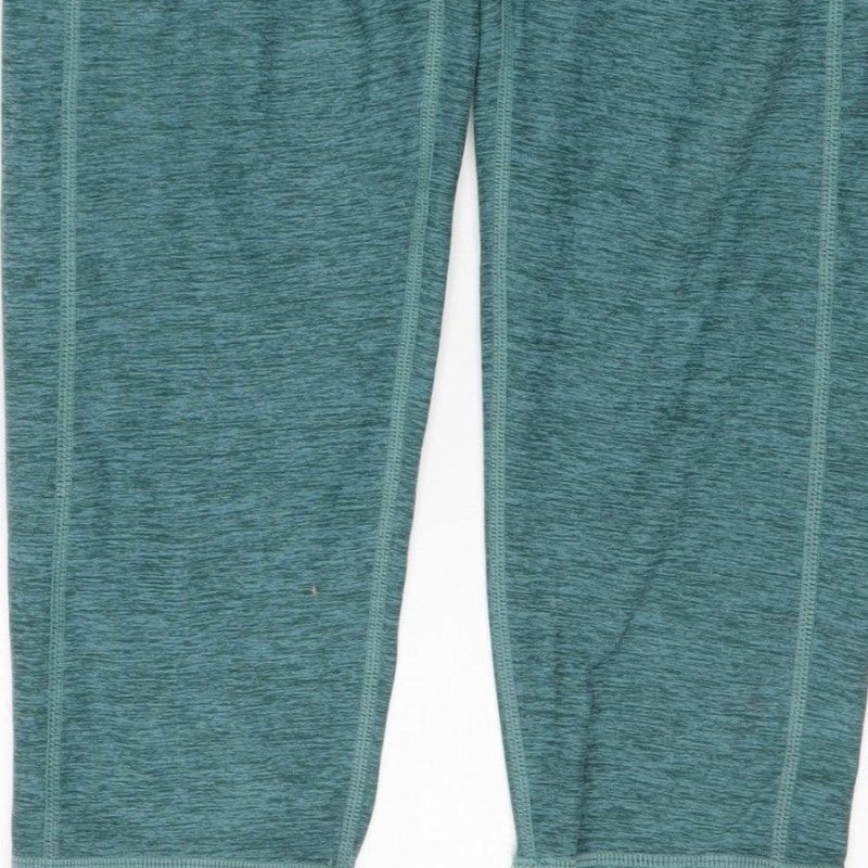 Kirkland Signature Women Green L Athletic Stretch Leggings Gym Yoga