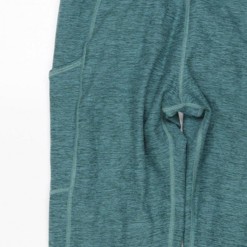 Kirkland Signature Women Green L Athletic Stretch Leggings Gym Yoga