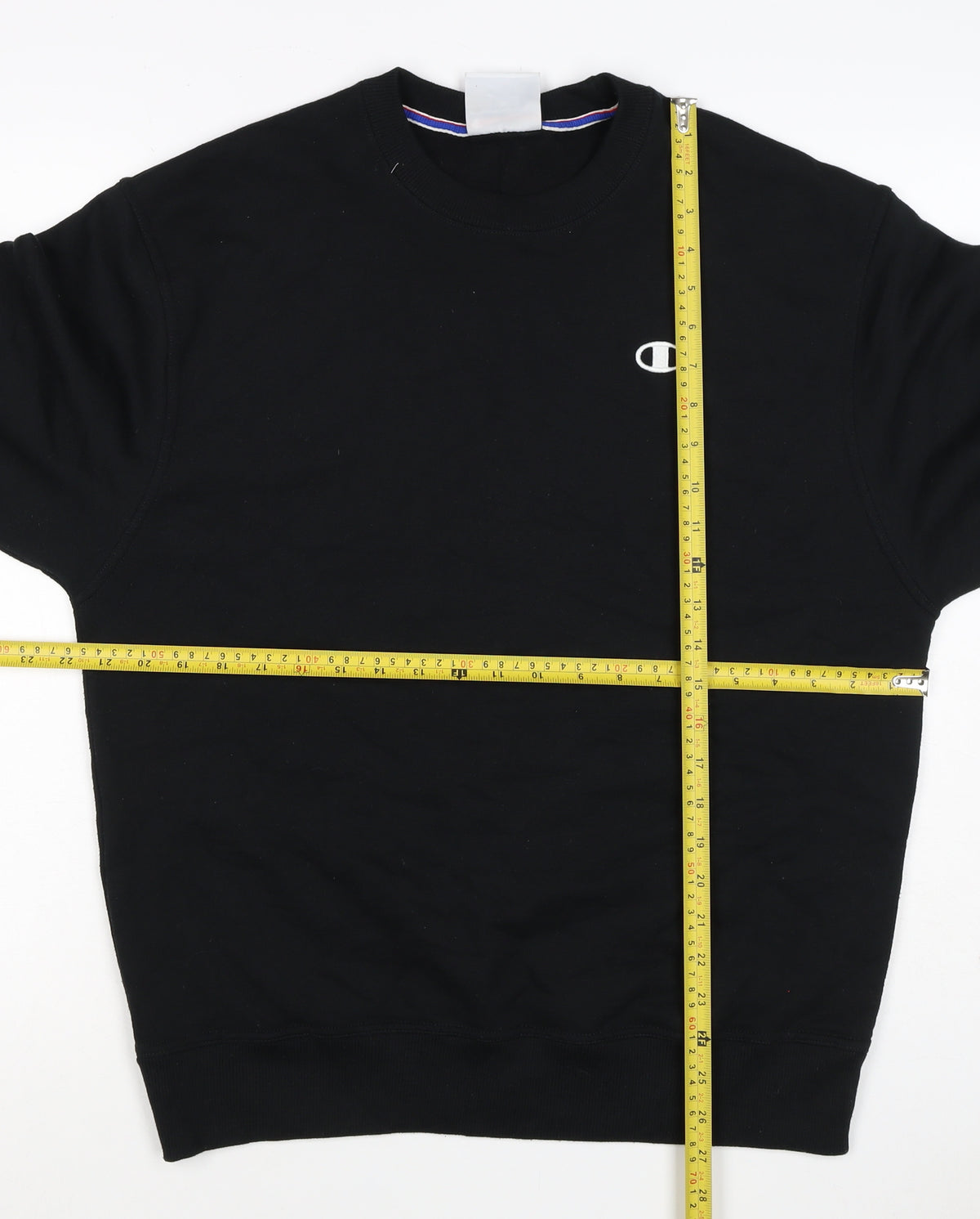 Champion Men’s Black M Logo Crew Neck Pullover Sweatshirt