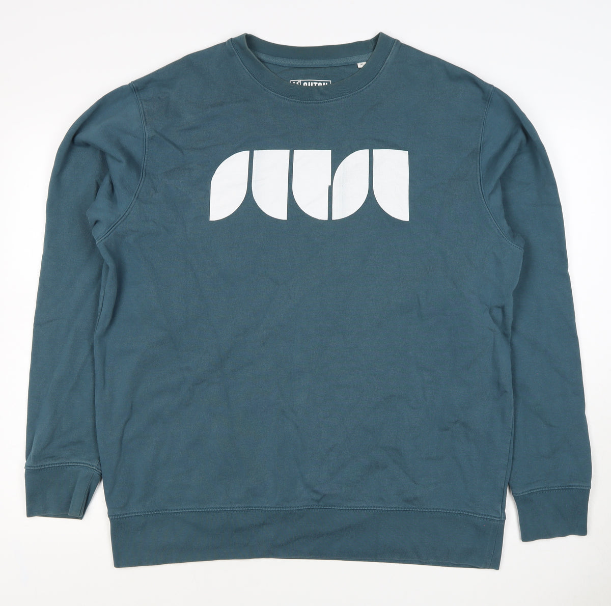 Sutsu Men’s Green XL Logo Graphic Print Crew Neck Pullover Sweatshirt
