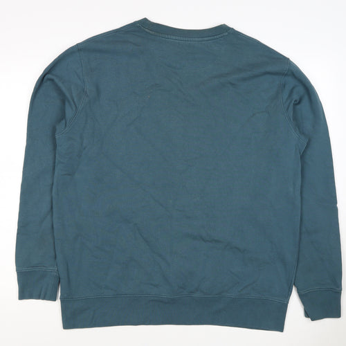 Sutsu Men’s Green XL Logo Graphic Print Crew Neck Pullover Sweatshirt