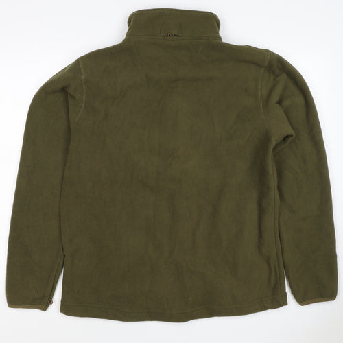 Peter Storm Men’s Green M Basic Full Zip Fleece Jacket Outdoor Hiking
