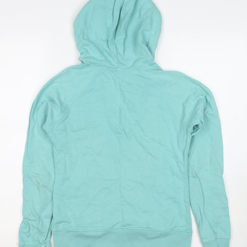 H&M Divided Women’s Blue UK 10 Pullover Hoodie V-Neck Kangaroo Pocket