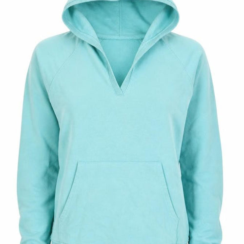 H&M Divided Women’s Blue UK 10 Pullover Hoodie V-Neck Kangaroo Pocket