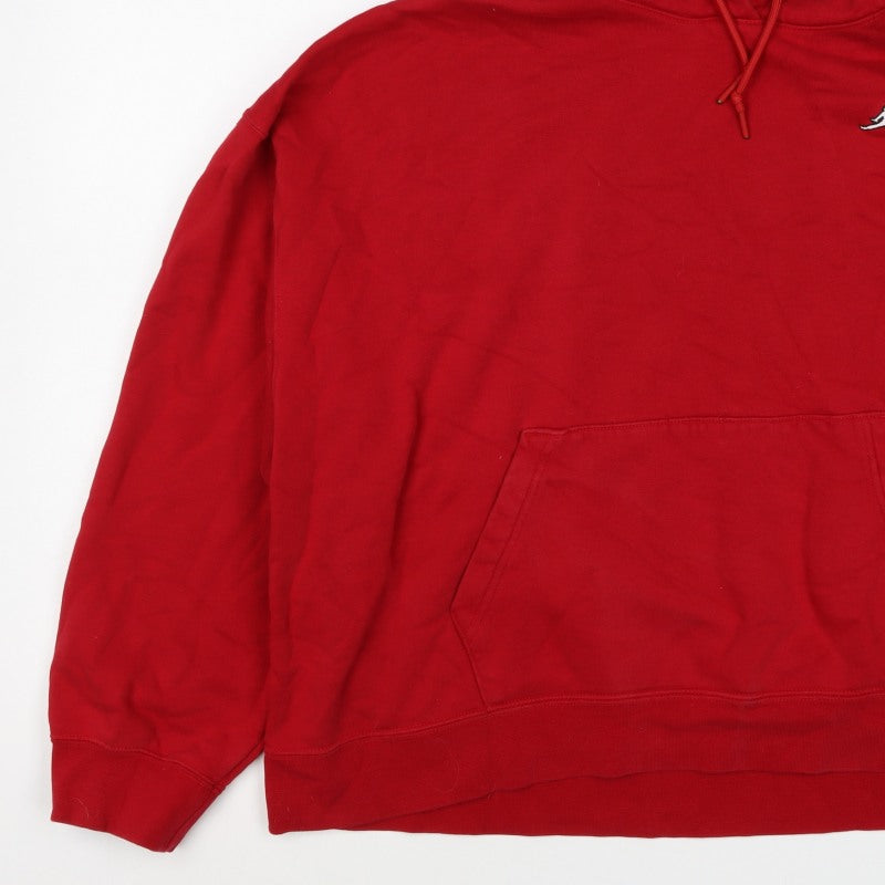 Additional view of Jordan unisex adults red 2xl pullover hoodie logo fleece
