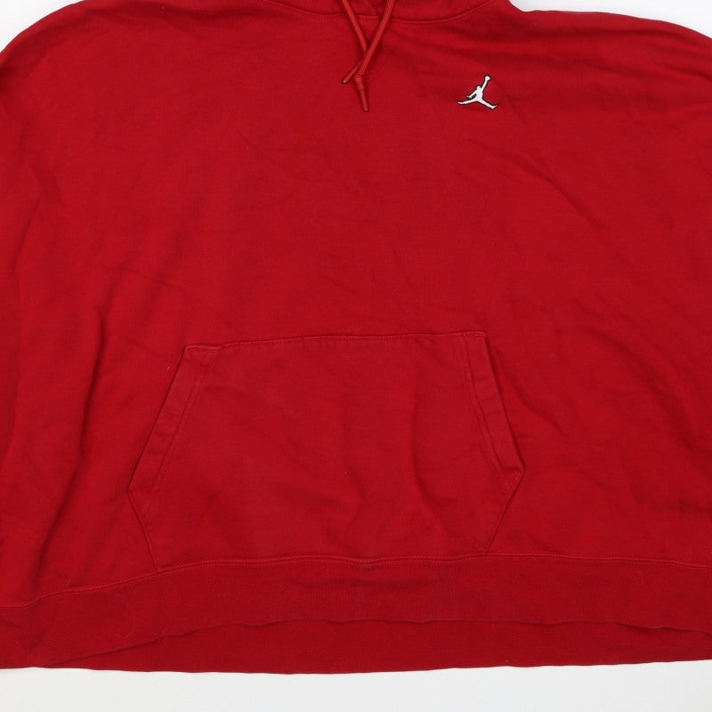 Additional view of Jordan unisex adults red 2xl pullover hoodie logo fleece