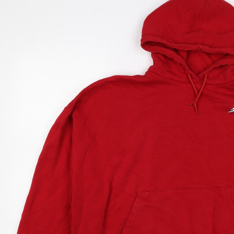 Additional view of Jordan unisex adults red 2xl pullover hoodie logo fleece