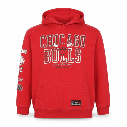 Knox Boys Red 12 Years Chicago Bulls NBA Graphic Pullover Hoodie