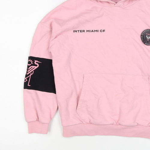 Marks and Spencer Girls Pink 10-11 Years Inter Miami CF Pullover Hoodie