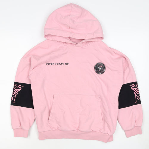 Marks and Spencer Girls Pink 10-11 Years Inter Miami CF Pullover Hoodie