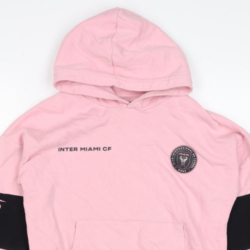 Marks and Spencer Girls Pink 10-11 Years Inter Miami CF Pullover Hoodie