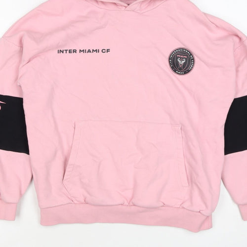 Marks and Spencer Girls Pink 10-11 Years Inter Miami CF Pullover Hoodie