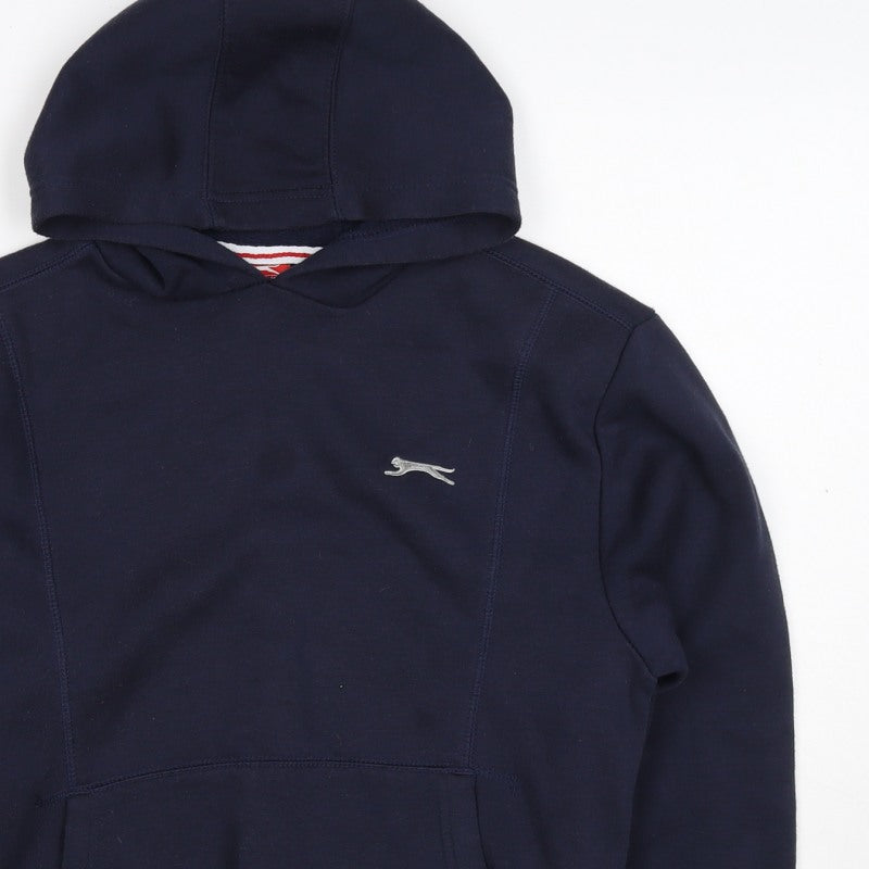 Additional view of Slazenger boys’ blue 11-12 years pullover hoodie logo fleece