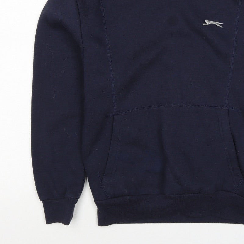 Additional view of Slazenger boys’ blue 11-12 years pullover hoodie logo fleece