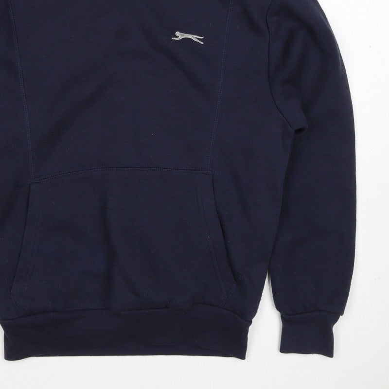 Additional view of Slazenger boys’ blue 11-12 years pullover hoodie logo fleece