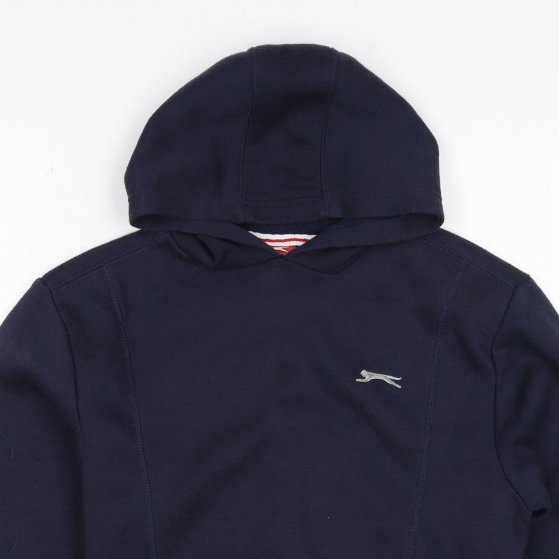 Additional view of Slazenger boys’ blue 11-12 years pullover hoodie logo fleece