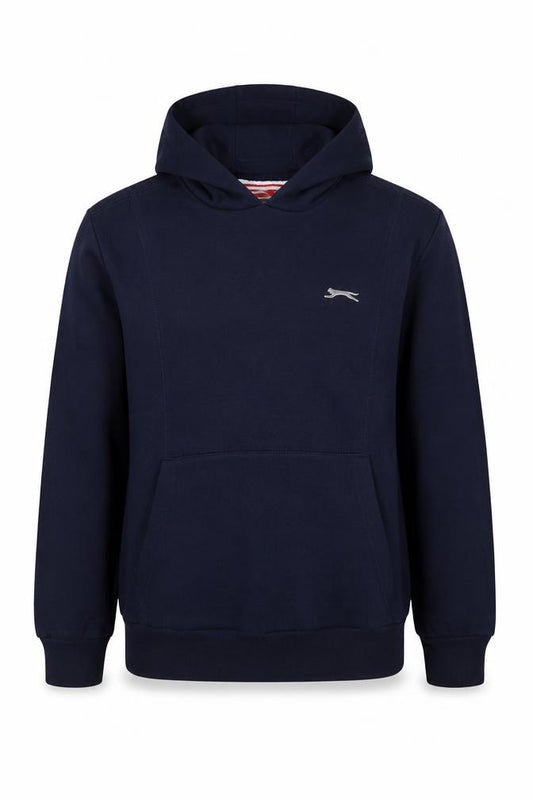 Slazenger Boys Blue 11-12 Years Pullover Hoodie Logo Fleece