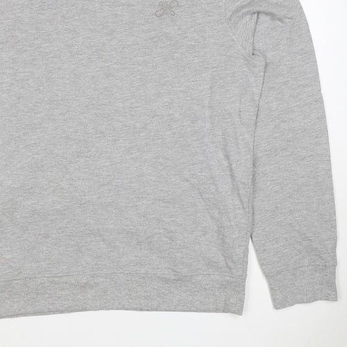 Next Men's Grey M Regular Fit Embroidered Logo Crew Neck Sweatshirt