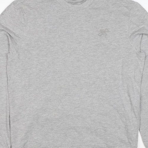 Next Men's Grey M Regular Fit Embroidered Logo Crew Neck Sweatshirt