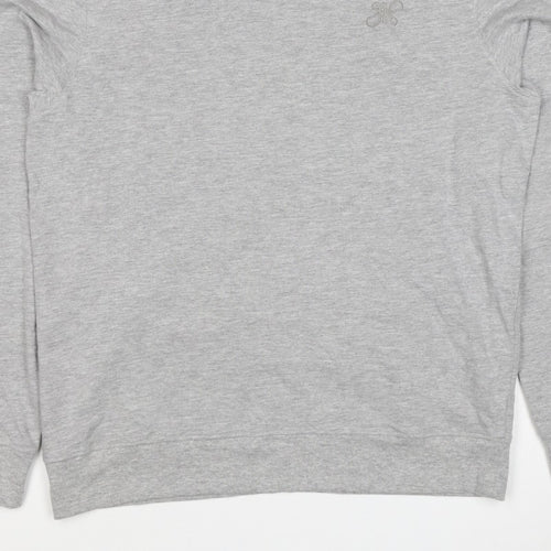Next Men's Grey M Regular Fit Embroidered Logo Crew Neck Sweatshirt