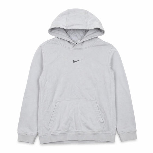 Nike Boys Grey 12-13 Years Pullover Hoodie Logo Pocket 20/21