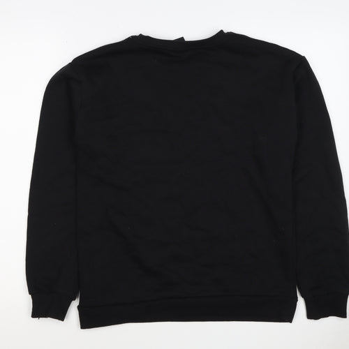 Wednesday Girls Black 13-14 Years Pullover Graphic Sweatshirt