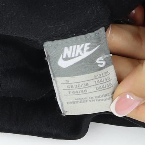 Nike Men’s Black S 1/4 Zip Hooded Pullover Hoodie Logo