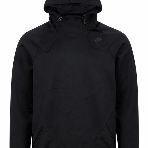 Nike Men’s Black S 1/4 Zip Hooded Pullover Hoodie Logo
