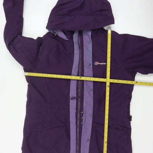 Berghaus Women's Purple UK 16 Gore-Tex Hooded Waterproof Parka Jacket