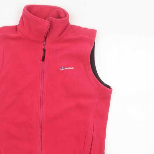 Berghaus Women’s Pink UK 14 Fleece Bodywarmer Zip Outdoor Waistcoat