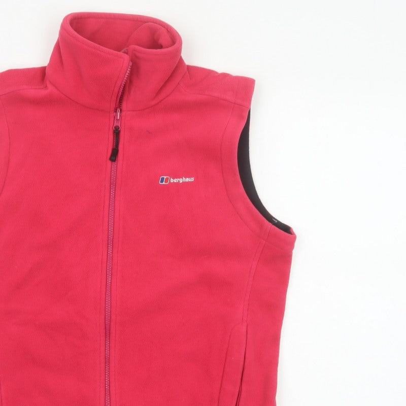 Berghaus Women’s Pink UK 14 Fleece Bodywarmer Zip Outdoor Waistcoat