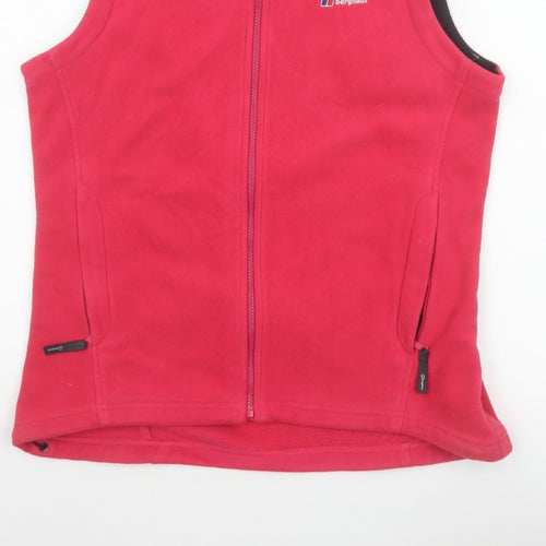 Berghaus Women’s Pink UK 14 Fleece Bodywarmer Zip Outdoor Waistcoat