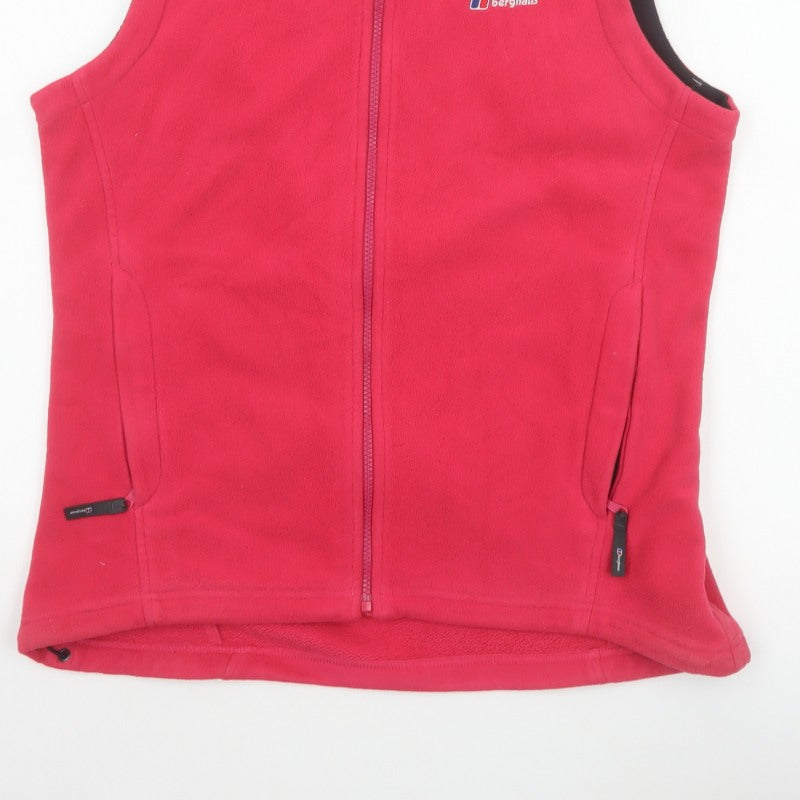Berghaus Women’s Pink UK 14 Fleece Bodywarmer Zip Outdoor Waistcoat