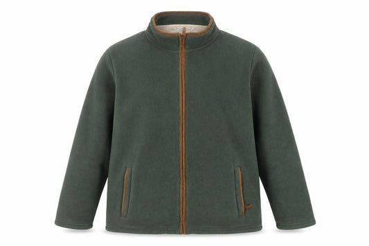 Cotton Traders Men's Green 2XL Fleece Full Zip Jacket Pockets